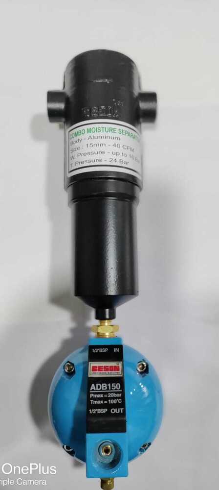Combo Moisture Separator - Color: Black