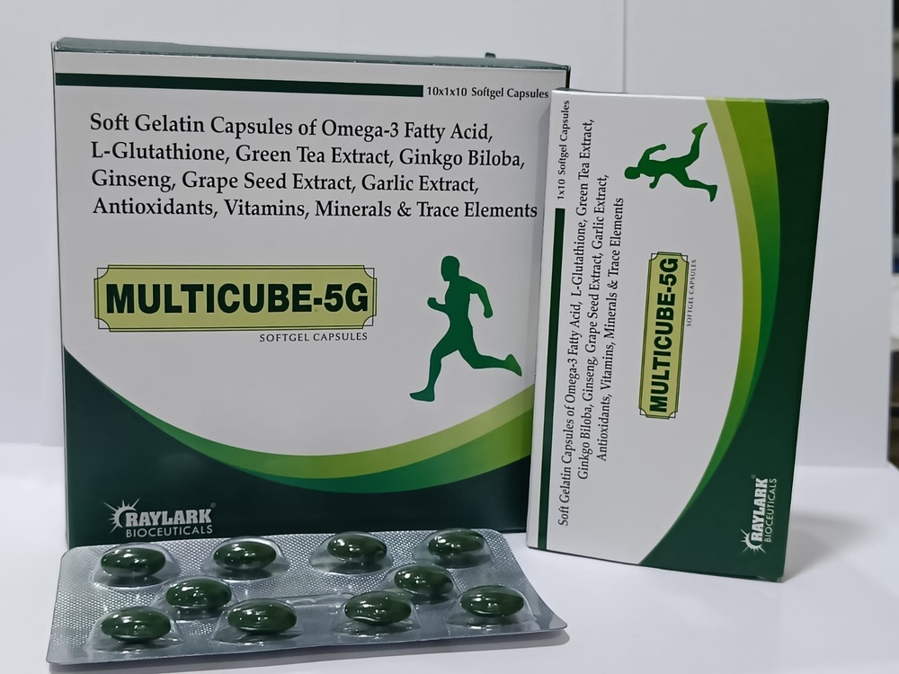 Omega-3 Fatty Acids +  L-Glutathione +  Green Tea Extract +  Ginkgo Biloba + Garlic Extract +  Ginseng Extract  Grape Seed Extract +  Antioxidant + Vitamins + Minerals + Trace Elements