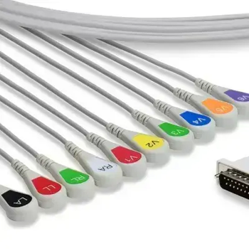 15 Pin Replacement Cable For 10 Lead ECG Machines