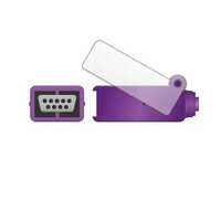 Nellcor Compatible Spo2 Adapter Cable  Doc 4 - Color: Purple