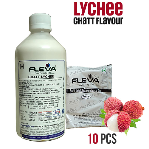 10 Pcs Ghatt Lychee Flavour - Color: White