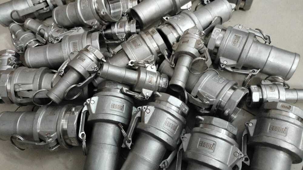 E Type Camlock Coupling - Color: Silver