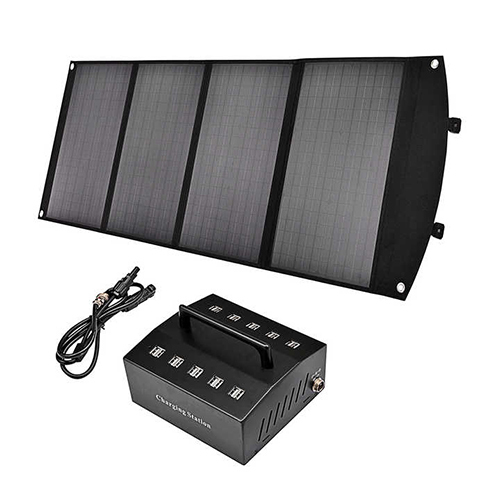 5V1A Outdoor Foldable Solar Panel - Material: Aluminum Alloy