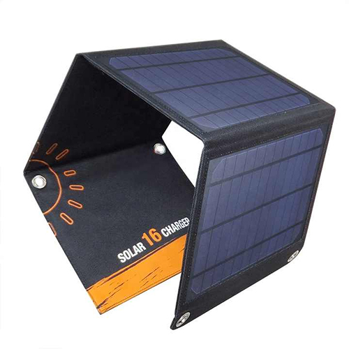 5V Lightweight 16W Dual Usb Solar Panel - Material: Aluminum Alloy