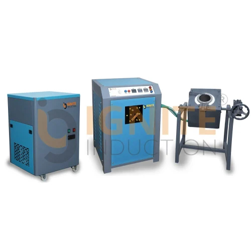 15 Kg Induction Based Gold Melting Machine With Tilting Unit - Feature: High Performance