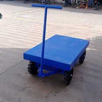 Platform Truck - 500-600 Kg Lifting Capacity | Customizable Size, Easy To Operate With Scooter Wheels