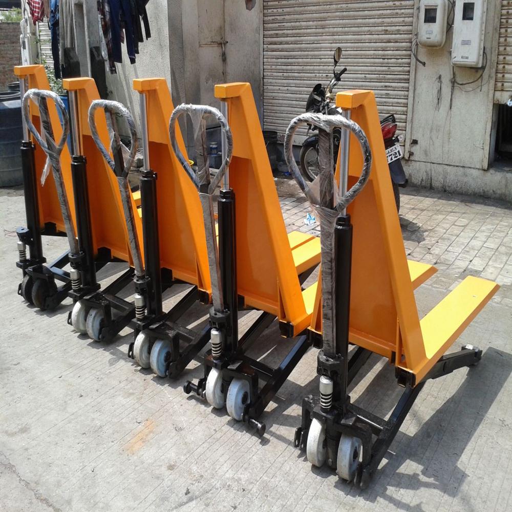 High Lift Pallet Truck - Color: Yellow