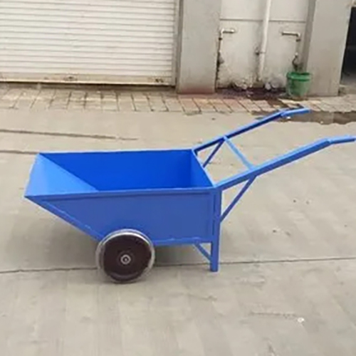 Manual Dust Bin Trolley - Color: Blue