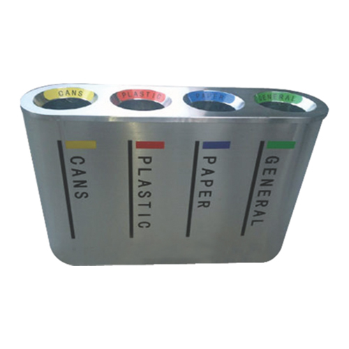 240 Ltr SS 4 In 1 Dustbin