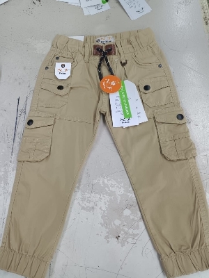 Cargo Pants - Spandex and Cotton Twill Blend, Sizes 6 Months to 14 Years, 5/6 Colors Available, Modern Style for Boys