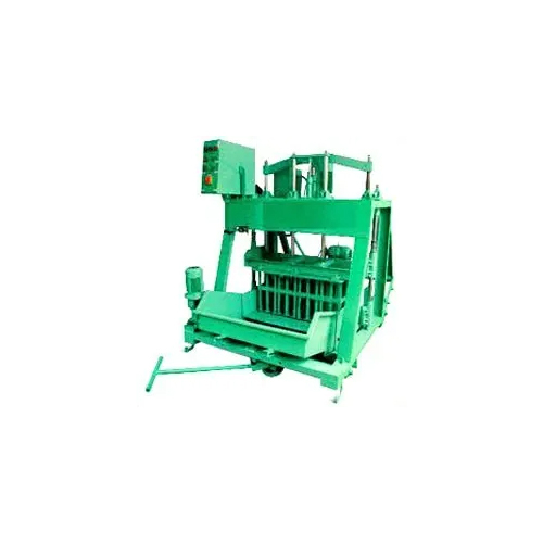 Vibrator Hollow Block Making Machine - Color: Green