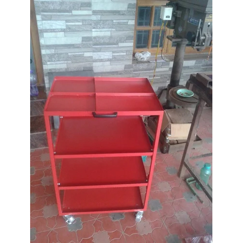 Tool Storage Trolley - Color: Red