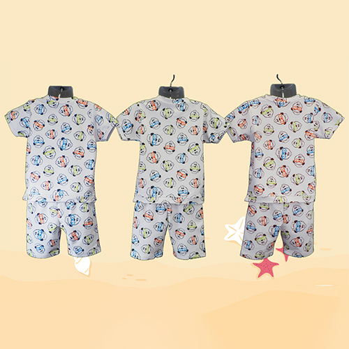 Cs55hs Boys Digital Print Half Sleeve Cord Set - Color: Multicolor