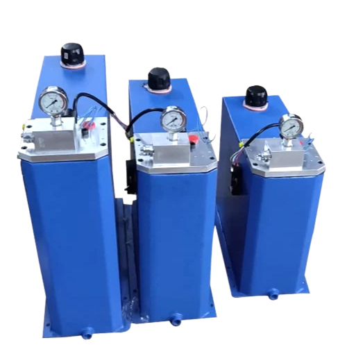 Hydraulic Power Pack With Oil Immersed Motor - Color: Blue