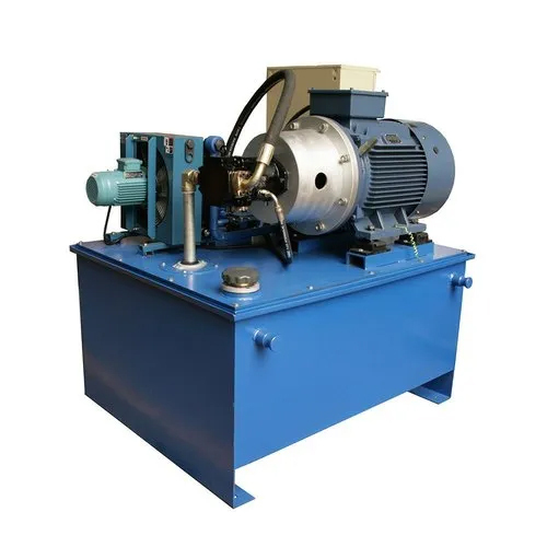 Semi Automatic Hydraulic Power Pack - Color: Blue
