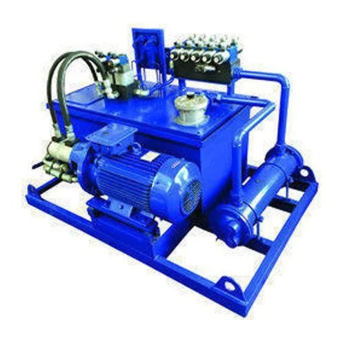 Custom Made Hydraulic Power Pack - Mild Steel, Different Sizes, Blue Color | Fully-Automatic, Silent Operation, Electric Powered, Warranty Included