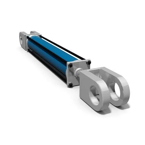 Fork Mounted Hydraulic Cylinder - Color: Blue