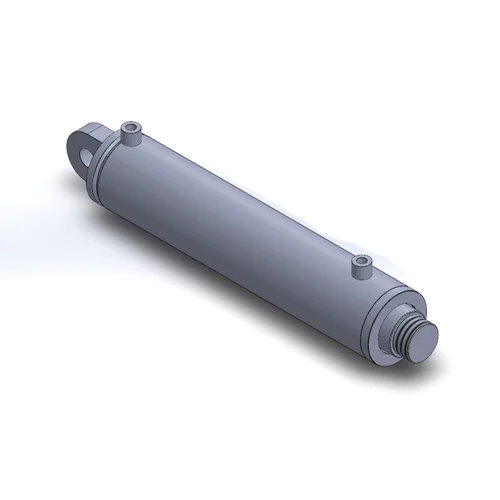 Double Acting Hydraulic Cylinder - Color: Grey