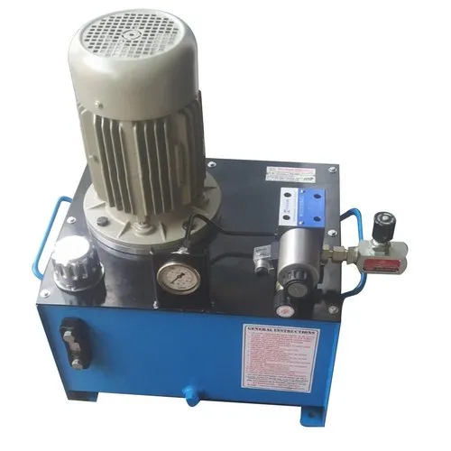 Manual Hydraulic Power Pack For Single Acting Cylinder - Color: Blue