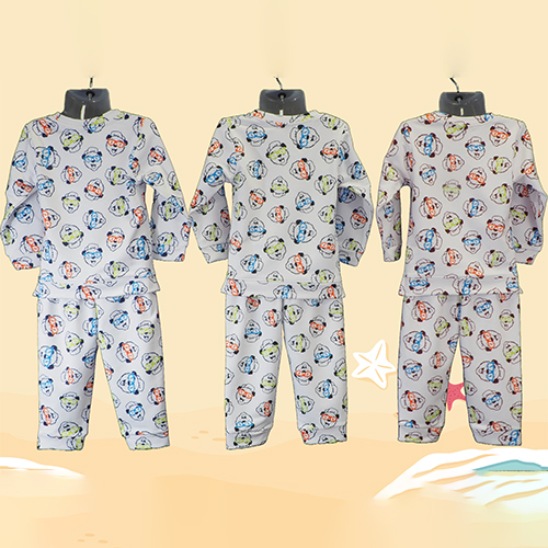 Cs55fs Boys Cord Set - Full Sleeve, High-quality Cotton Blend, Multicolor Digital Print, Available In Various Sizes - Stylish And Comfortable