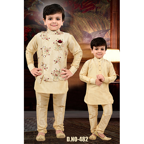 482 Boys Traditional Wear Dresses - Color: Cream