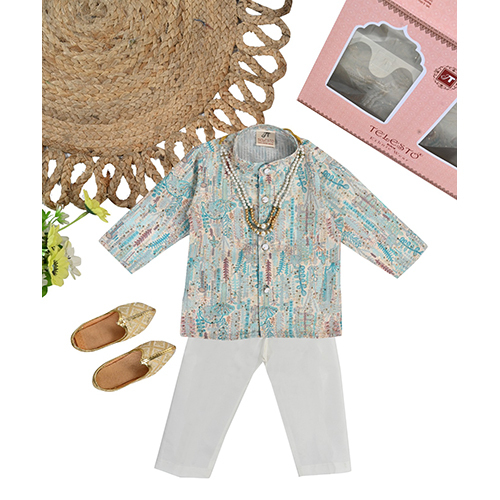 Digital Printed Indo Western Set - Age Group: Kids