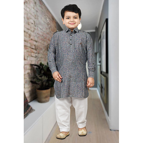 Designer Pathani Kurta Pajama Set - Age Group: 5 -6 Years And Above
