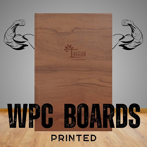 Printed WPC Boards - Hardwood Core, L-72 to 96 x W-24 to 48 x 22-35 mm | Wear-Resistant, Suitable for Indoor & Outdoor Use