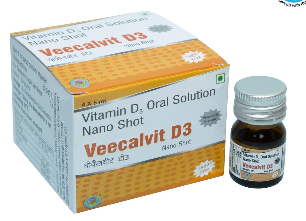 Cholecalciferol 60000 IU Vitamin D3 Nano Shot Sugar Free