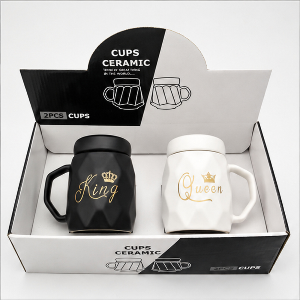 Star Barni King And Queen Double Ceramic Cup - Color: Different Available