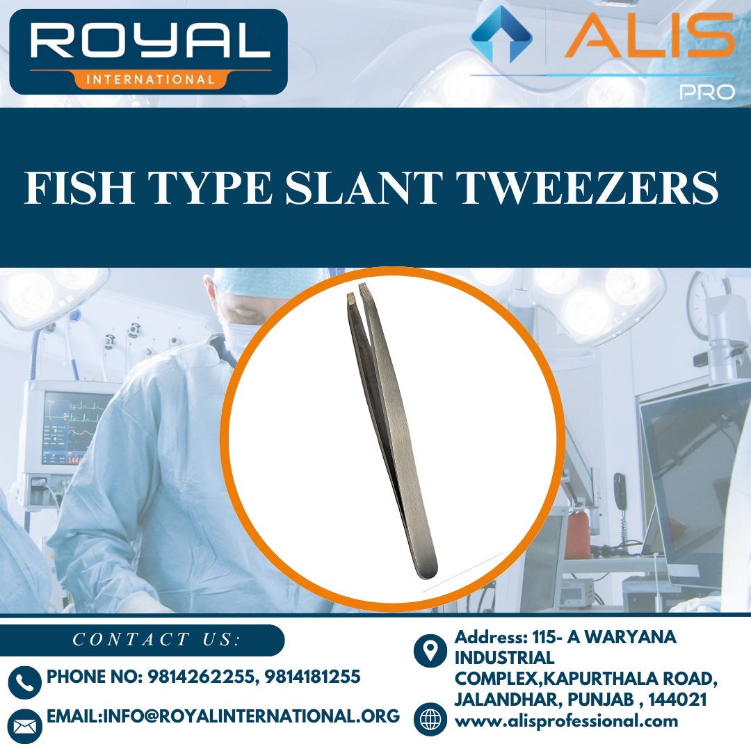 Fish Type Slant Tweezers