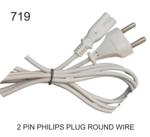 2 PIN PHILIPS PLUG ROUND WIRE