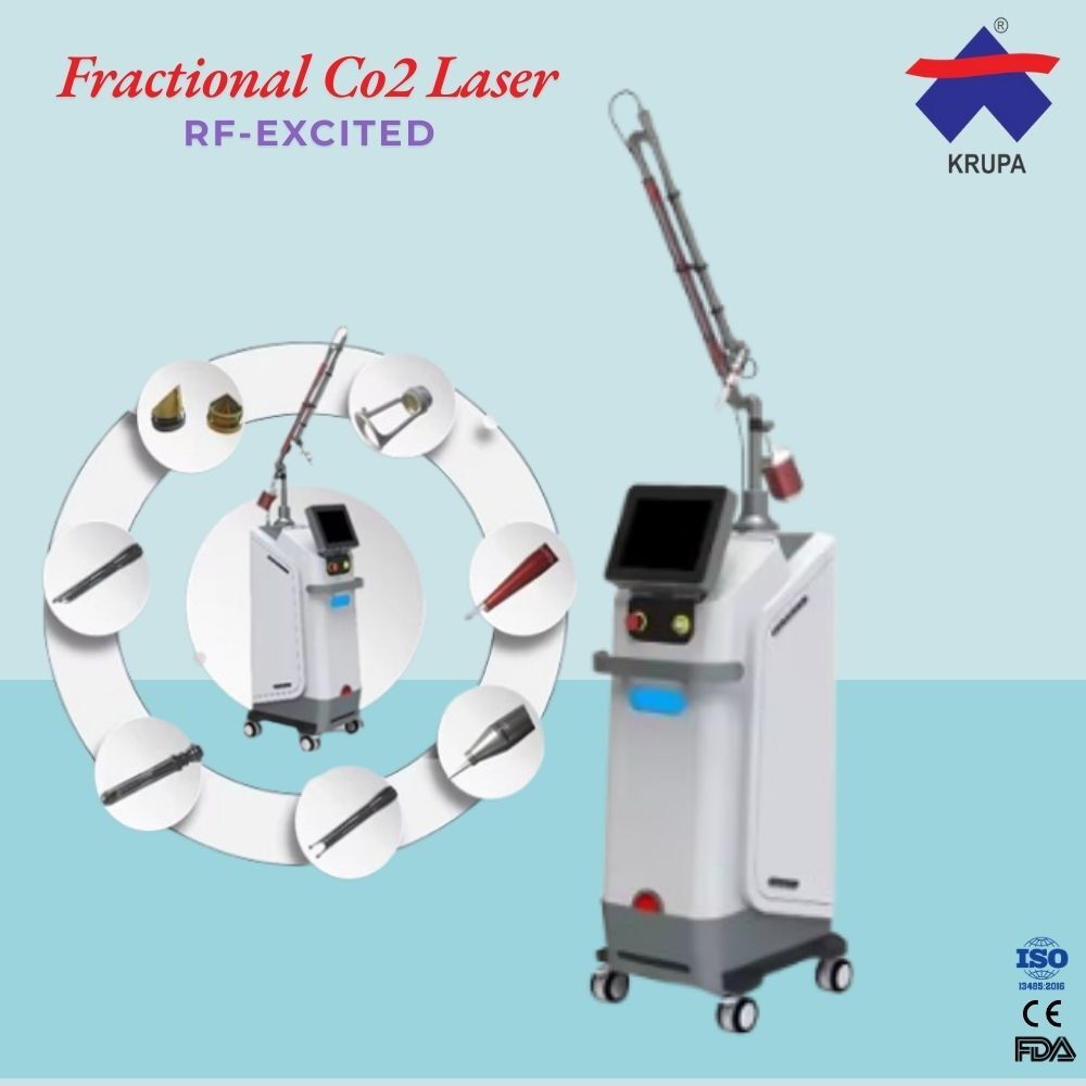 Fractional CO2 Laser Machine - RF-Excited Technology, 10.4 Inch Color Touch Screen, Advanced Skin Rejuvenation Features, Non-Portability with 1 Year Warranty