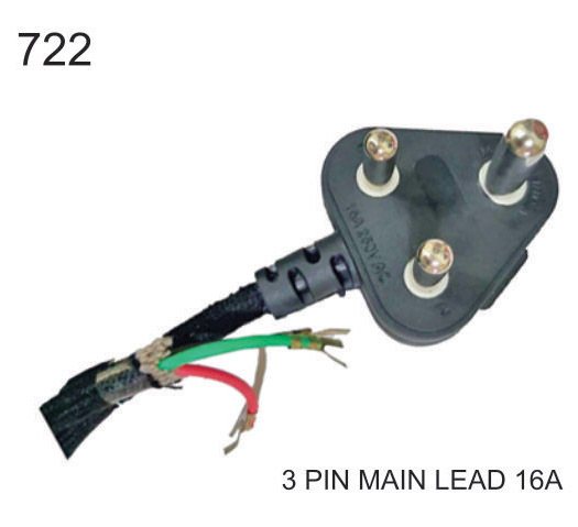 3 PIN MAIN LEAD 16A