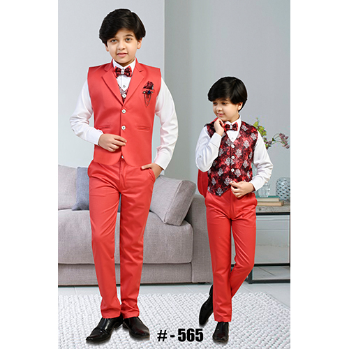 Modern Full Sleeve 565 Pant Coat Set - Boys & Girls, Stylish Design, Versatile Wear