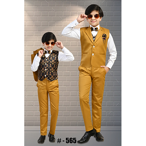 Modern Full Sleeve 565 Pant Coat Set - Boys & Girls, Stylish Design, Versatile Wear