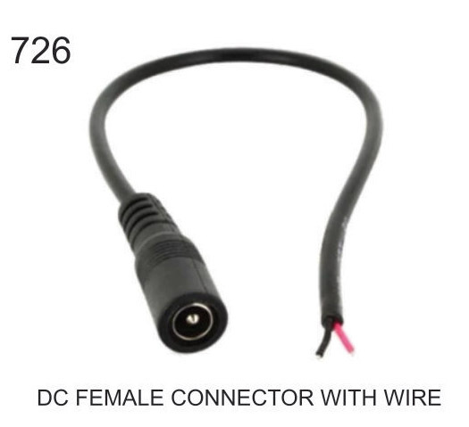 DC FEMALE CONNECTOR WITH WIRE