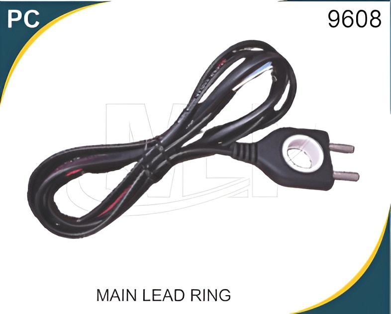 Main Lead Ring - 4 Sq. Mm Shielded Pvc Insulated Cable, Black Color, Shock Proof, Flame Retardant For Reliable Electrical Applications
