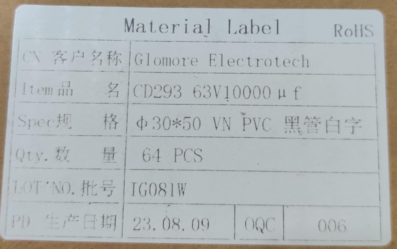 10000uf/ 63v - Color: Black