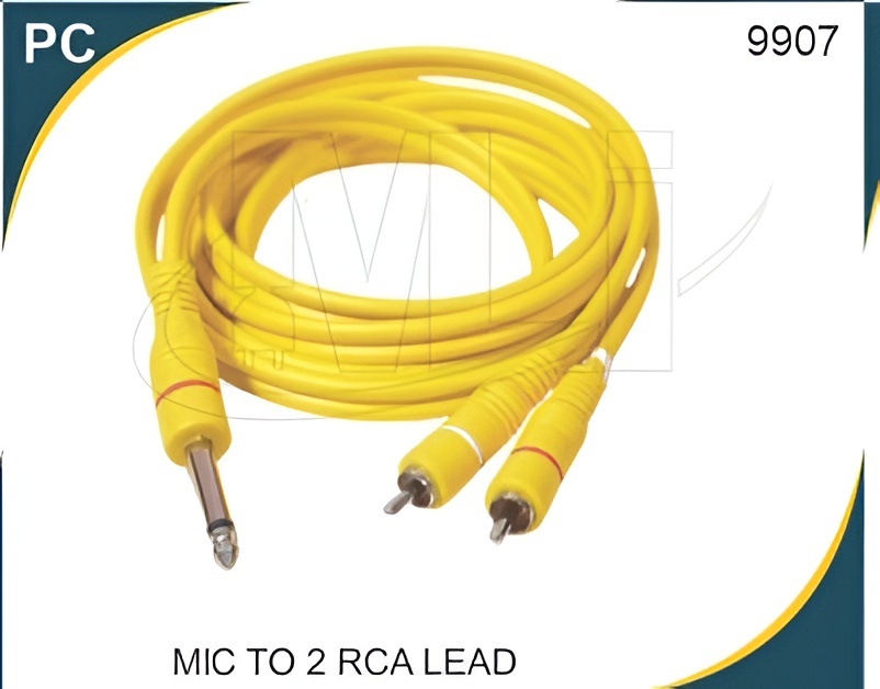 MIC TO 2 RCA LEAD