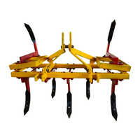 7-tyne Mini Folding Cultivator - Metal Construction, 1-year Warranty | Manual Power Source, Yellow Design, Hand Crank Operation