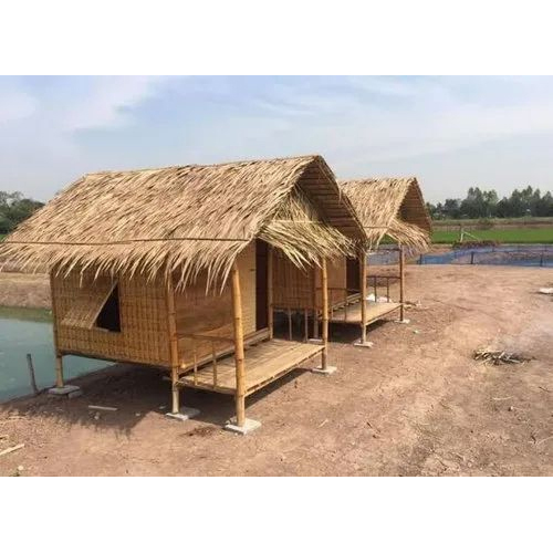 Highly Ventilated Portable Bamboo Hut