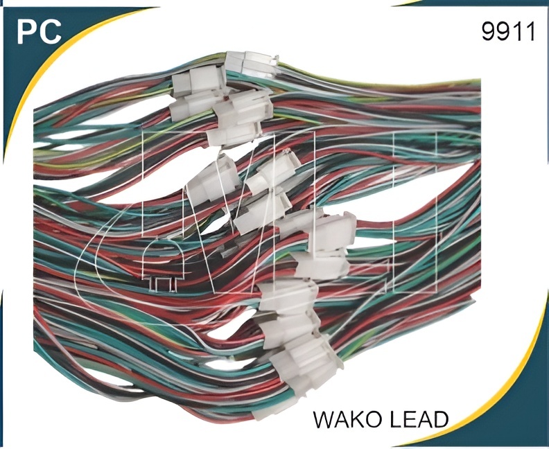 WAKO LEAD - Plastic Connector, Display Port Female, Multicolor, Lite Weight, Male Female Configuration, PCB Core Wires, Standard Voltage