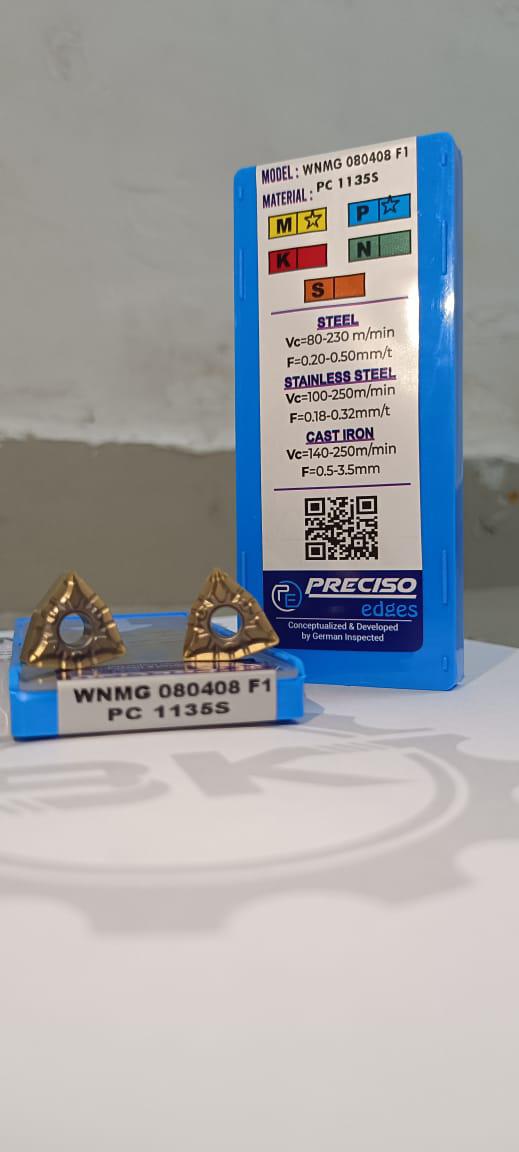 Carbide Insert - Wnmg 080408 | Durable Cutting Tools, Versatile Industrial Applications, High-quality Carbide Material, Available In Various Sizes