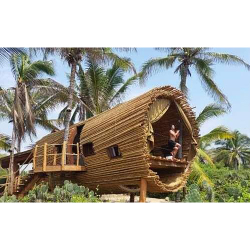 Jungle Bamboo Hut - Color: As Per Requirement