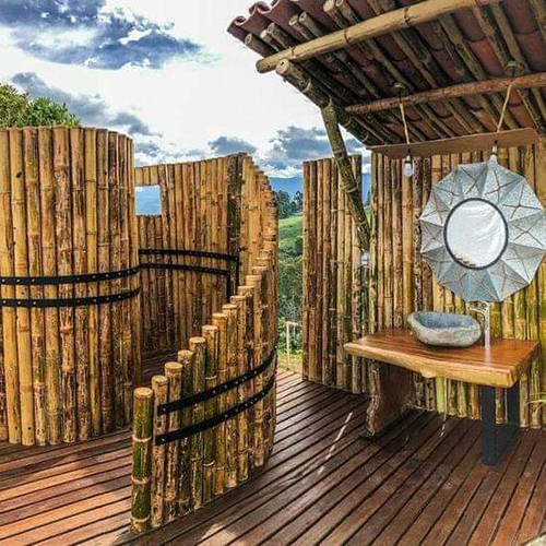 Bamboo Restaurant - Color: As Per Requirement