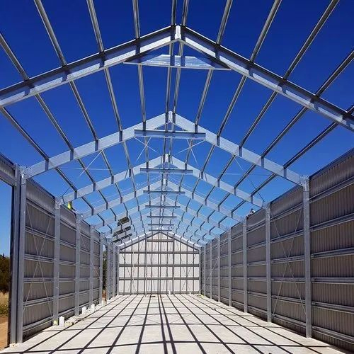 Steel Prefabricated Commercial Industrial Shelter Structure - Color: As Per Requirement