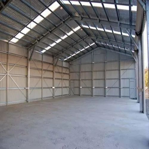 Color Coated Steel Prefabricated Factory Shelter - Color: As Per Requirement