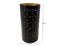 Iron Votive Candle Holder - Color: Black