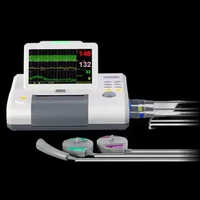 Luckcome Fetal Monitor (ctg) Dual Fhr - Plastic, 295d X 240w X 73h Mm, White | 7" High-resolution Display, Auto Scoring & Printout, Rechargeable Battery, Twins Monitoring